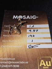 Mosaic Labs Gold Nugget CHARIZARD 14K Fineness 14 9.87g Certificate 3781.58 per troy oz