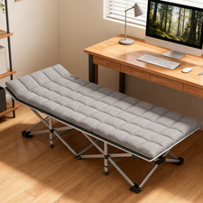 Camping Cot Heavy-Duty Portable Camping Bed Folding Sleeping Bed with Mattress