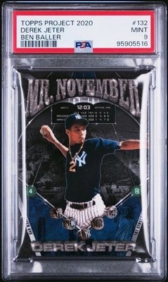 Derek Jeter by # Topps Project 2020 - 1993 Topps #98 RC Art PSA 9