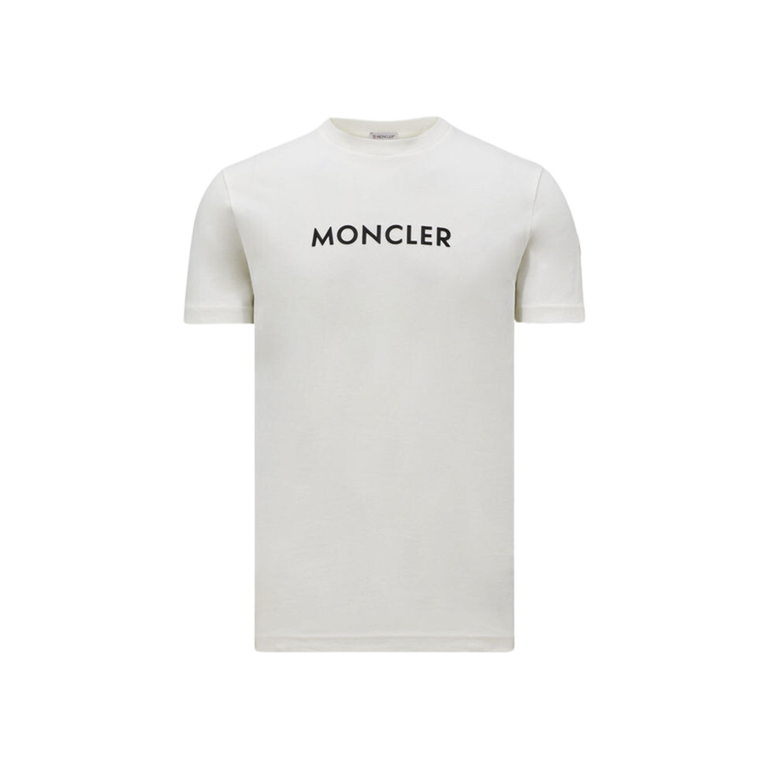 Moncler Logo T-Shirt Off White 24FW Streetwear Top
