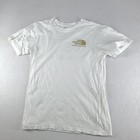 The North Face Shirt White Short Sleeve Logo Tee Adult Casual Size S