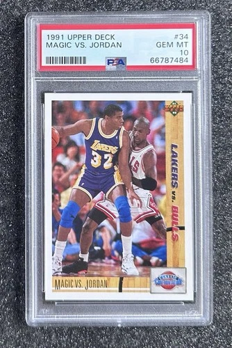 1991 Upper Deck Magic v. Michael Jordan Lakers v. Bulls #34 (HOF) PSA 10 GEM MT