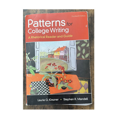 Patterns for College Writing 14th Ed Kirszner Mandell Rhetoric Paperback