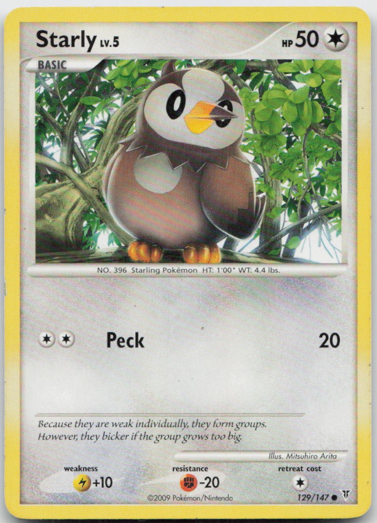 Starly 129/147 Common Supreme Victors Pokemon MP