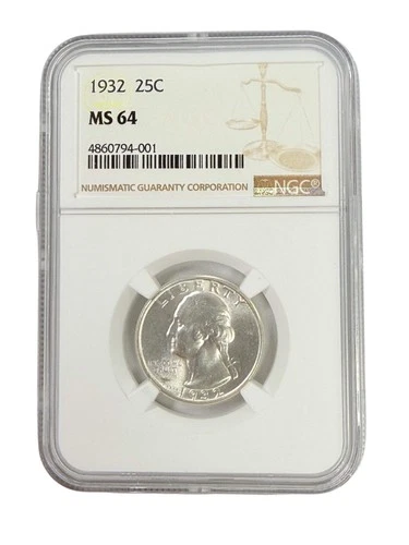 1932 Washington Quarter NGC MS64