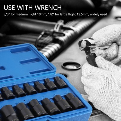 Multifunction Impact Wrench Socket Bit Reinforced Screwdriver Nut Driver Set