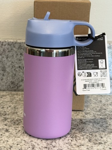 Hydro Flask 12 Oz Kids Wide Mouth Straw Cap and Boot Anemone - Picture 9 of 19