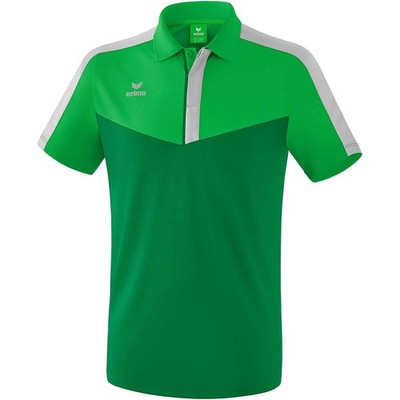 Erima Herren Squad Sport Poloshirt (1112019), fern Green/smaragd/Silver Grey, S