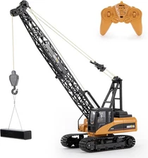 RC Crane Toy, 15CH Remote Control Crane for Boys 8-12, RC Crane Tower Constru...