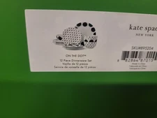 Kate Spade New York Dot 12-Piece Dinnerware Set, 19.84, White