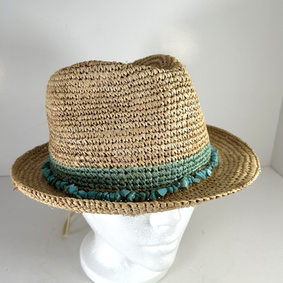 Wallaroo Hat Company Tahiti Raffia Sun Hat Tan Packable 