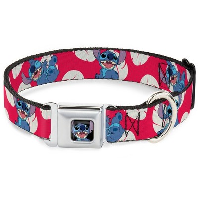 Dog Collar DYDQ-Stitch Smiling Full Color CLOSE-UP Lilo & Stitch Stitch 4-Poses/