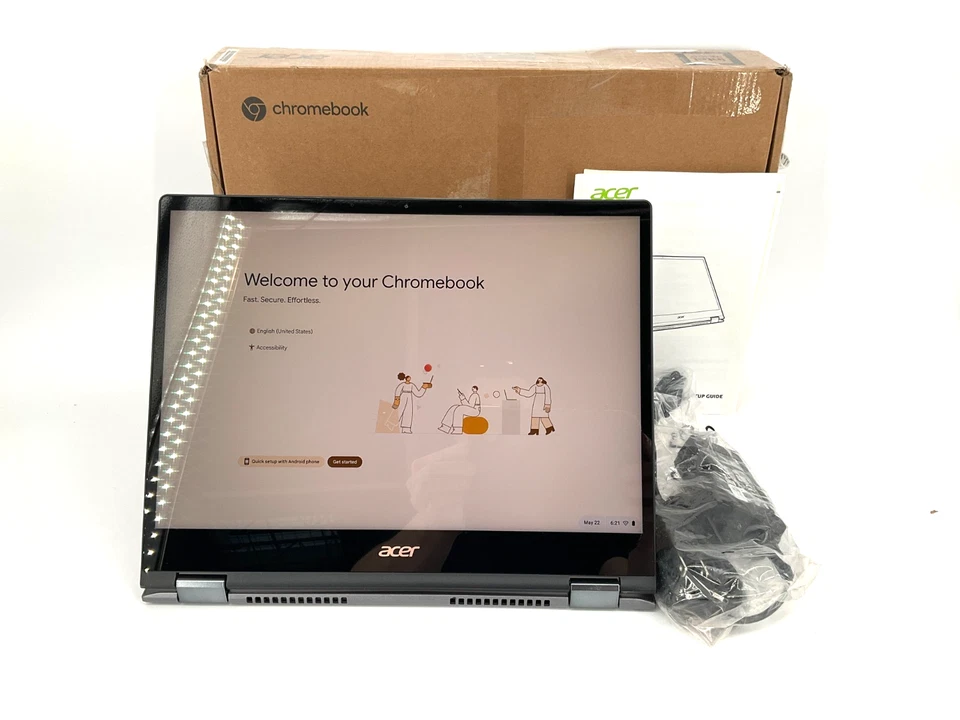 Acer Chromebook Spin 713 CP713-3W Flip i7-1165G7 16GB 256GB 13.5T NX.AHAAA.004 - Image 2 of 4