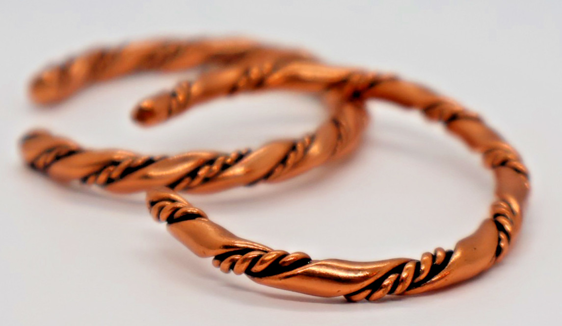 Vintage Solid Copper Bracelets - image 2