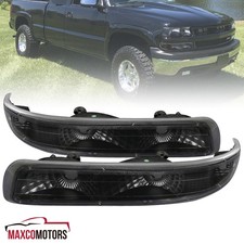 Black Bumper Light Fits 1999-2002 Chevy Silverado 2000-2006 Suburban Turn Signal