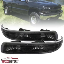 Black Bumper Light Fits 1999-2002 Chevy Silverado 2000-2006 Suburban Turn Signal