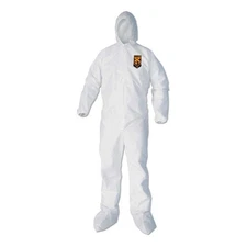 KleenGuard 44336 A40 Elastic-Cuff Coveralls - 3X-Large White (25/CT) New