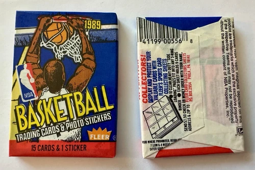 1989-90 Fleer Basketball Sealed Wax Pack From Full Box Possible Michael Jordan?