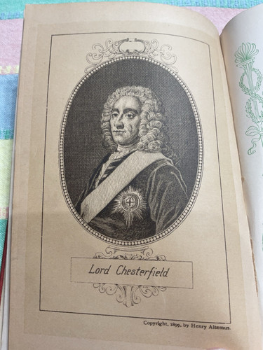Antique Book “Lord Chesterfield's Letters Sentences and Maxims” 1899 Altemus - Picture 1 of 7