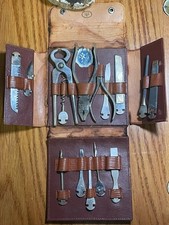 Vintage Wüsthof Solingen Folding Tool / Gentleman’s Utility Set – c. 1930s–50s
