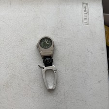 Dakota Watch Company Time Tool 7, White Dial, Carabiner Clip Needs Battery Works