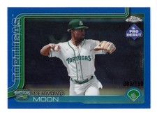 2025 TOPPS PRO CHROME DEBUT BLUE  REFRACTOR BERNARD MOON 5/150