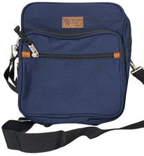 Vintage NWT Western Pack Products Messenger Bag Navy Canvas Adjustable Strap LCM