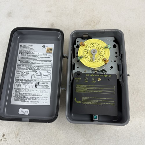 Intermatic T100 Series 40 Amp 125V 24-Hour SPST Mechanical Time Switch - Picture 2 of 3
