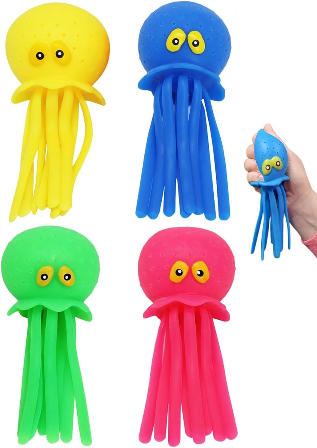 4Pcs Globos De Agua De Pulpo, Juguetes De Agua, Juguetes De Piscina Para Niños,