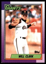 Will Clark 1990 Topps #100 Giants MLB READ FREE SHIPPING AutographDen
