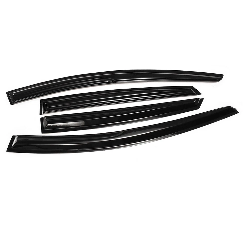 Viseras de ventana originales Ford Focus 2012-2018 4 puertas JDM 3D onduladas estilo Mugen Foto 2 de 4