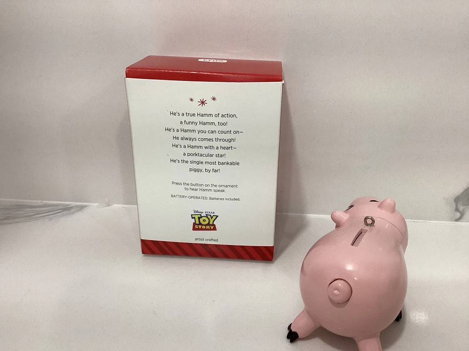 2014 Hallmark Keepsake Disney/Pixar Toy Story BANK ON HAMM Ornament  - Image 2 of 2