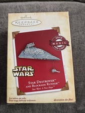 Hallmark Star Wars STAR DESTROYER & BLOCKADE RUNNER Keepsake Ornament 2004