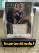 2024-25 Panini Noir - Rookie Jumbo Patch Devin Carter Number Match Green 22/25