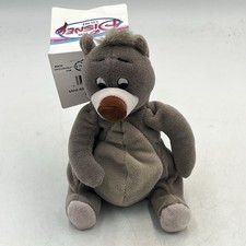 Vintage Disney Store Jungle Book Baloo The Bear 8  Mini Bean Bag Plush W/ TAGS 