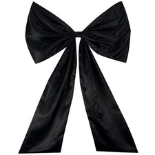 25x40 Inch Giant Large Satin Ribbon Bow Big Black Decor Room Wall Party
