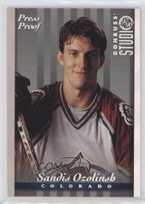 1997-98 Donruss Studio Silver Press Proof /1000 Sandis Ozolinsh #82 n1u