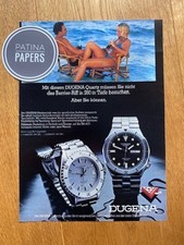 1980 Dugena Nautica T-200 Quartz Vintage Watch Ad Retro Werbung Reklame