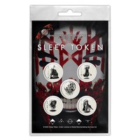 Sleep Token Button Anstecknadel Pack Vessel Mask Offiziell Lizenziert