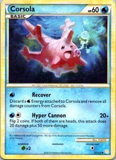 Corsola Uncommon HeartGold SoulSilver 37/123 HP on eBay