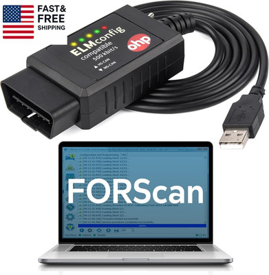 Forscan Elm327-Based OBD2 to USB Diagnostic Scan Tool with Ms-Can/Hs-Can