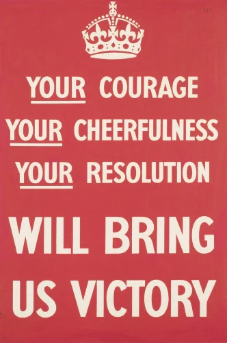 World War 2 Propaganda Vintage Classic Self Adhesive Vinyl Sticker
