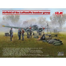 ICM DS4805 Airfield of the Luftwaffe Bomber Group 1:48 Diorama Model Kit