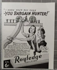 1942 Royledge Shelving Brooklyn New York shelf patterns Vintage Print Ad