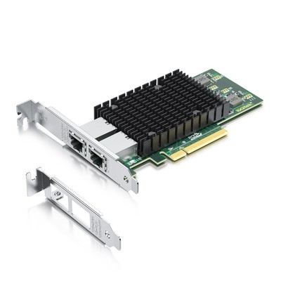10Gb Dual RJ45 Port Network Card with X540 Controller, PCIe Ethernet LAN Adap...