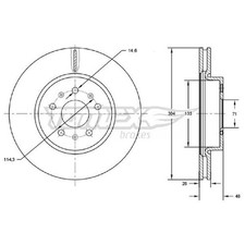 2x Bremsscheibe vorne für Opel Grandland-Grandland X A18 | 26204651