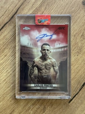 Topps Chrome UFC 2026 Carlos Prates Vanquisher Ink Autograph /5 Red VI-CP MMA