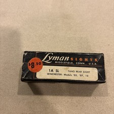Lyman 1 A Sl Rear Tang Sight Winchester Models 05 07 10 Box Instr Only