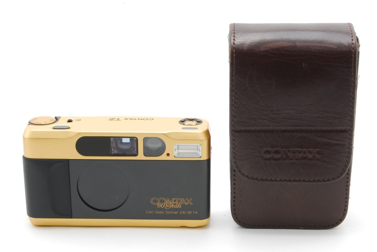 Top MINT] Contax T2 Gold 60th anniversary model Film Camera