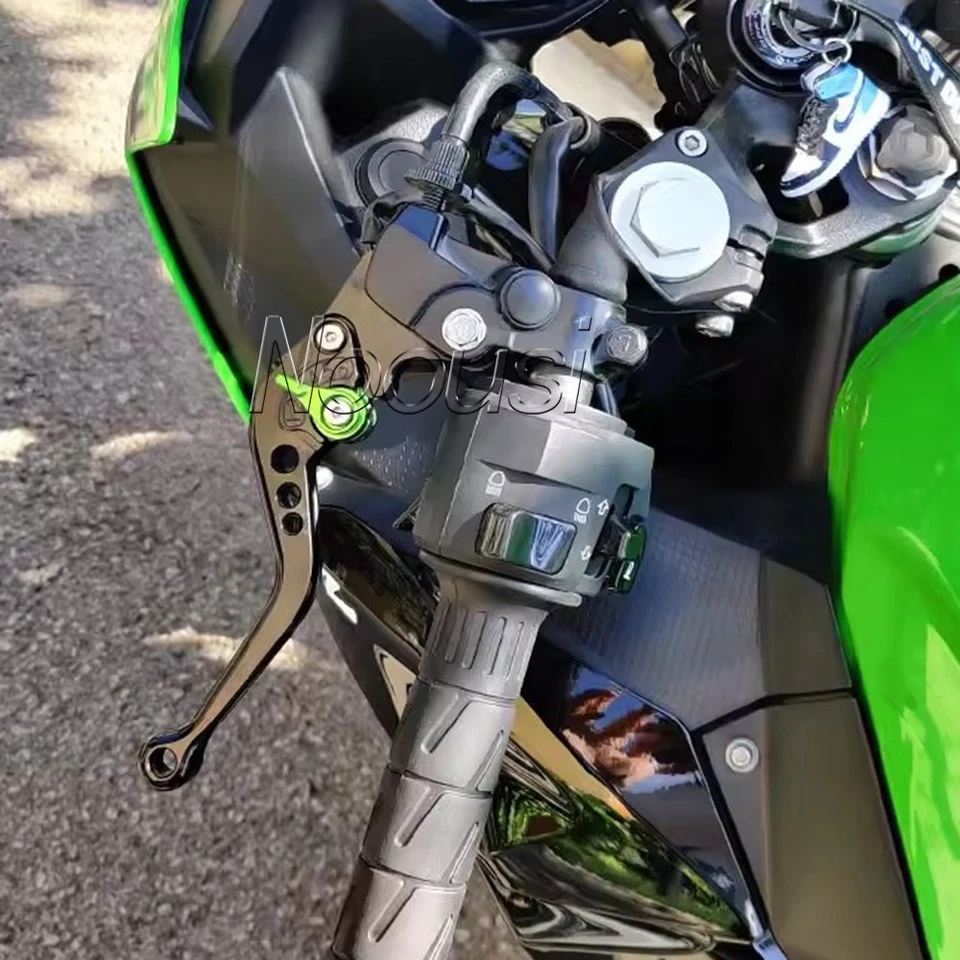 Palancas de embrague de freno cortas ajustables CNC para Kawasaki Ninja 500 Z500 2024 2025 Foto 4 de 4